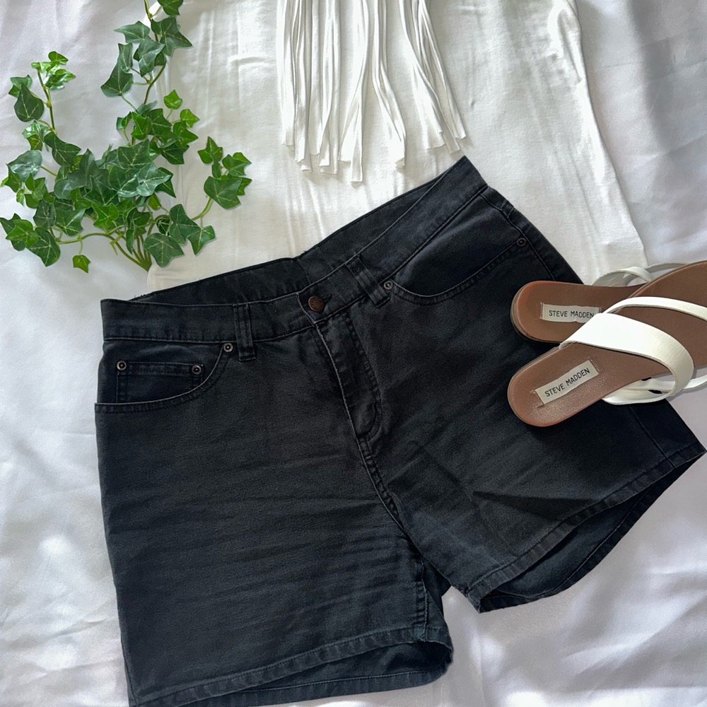 Lee Black Jean Shorts for Women